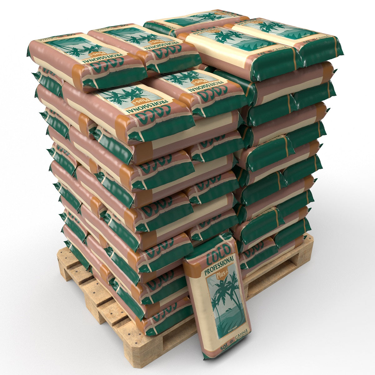 Terreau CANNA Coco Professional Plus en palette de 60 paquets de 50l